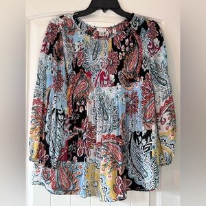 Spense Multicolor Paisley Blouse